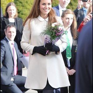 White/cream lightweight coat